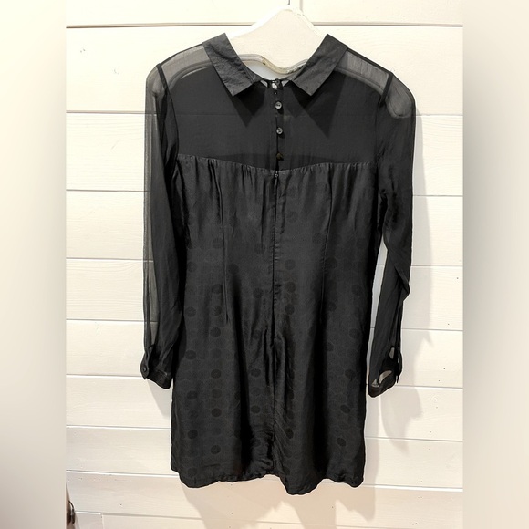 🖤 COQUETTE EN SOIE – Sheer Black Dress – Size M - Picture 11 of 11